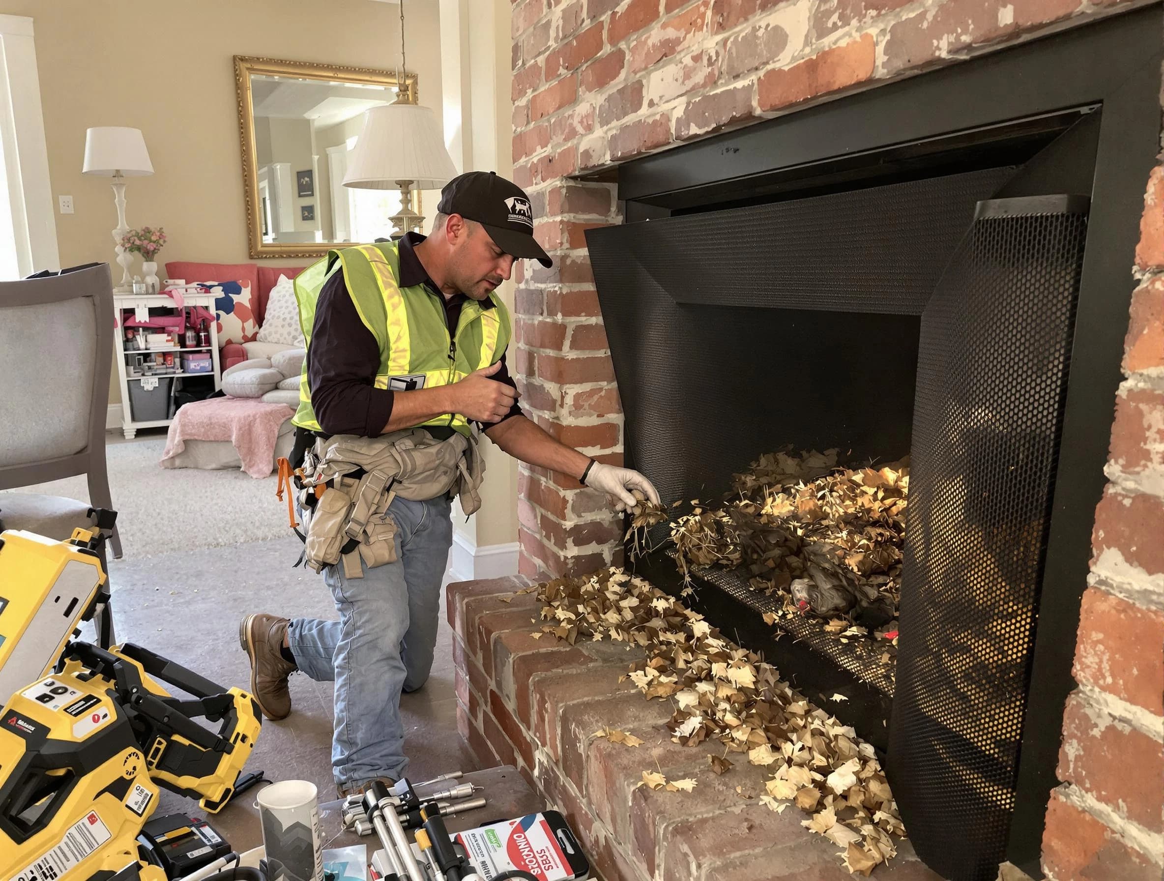 Safe screening installation by Talladega Chimney Sweep in Talladega, AL