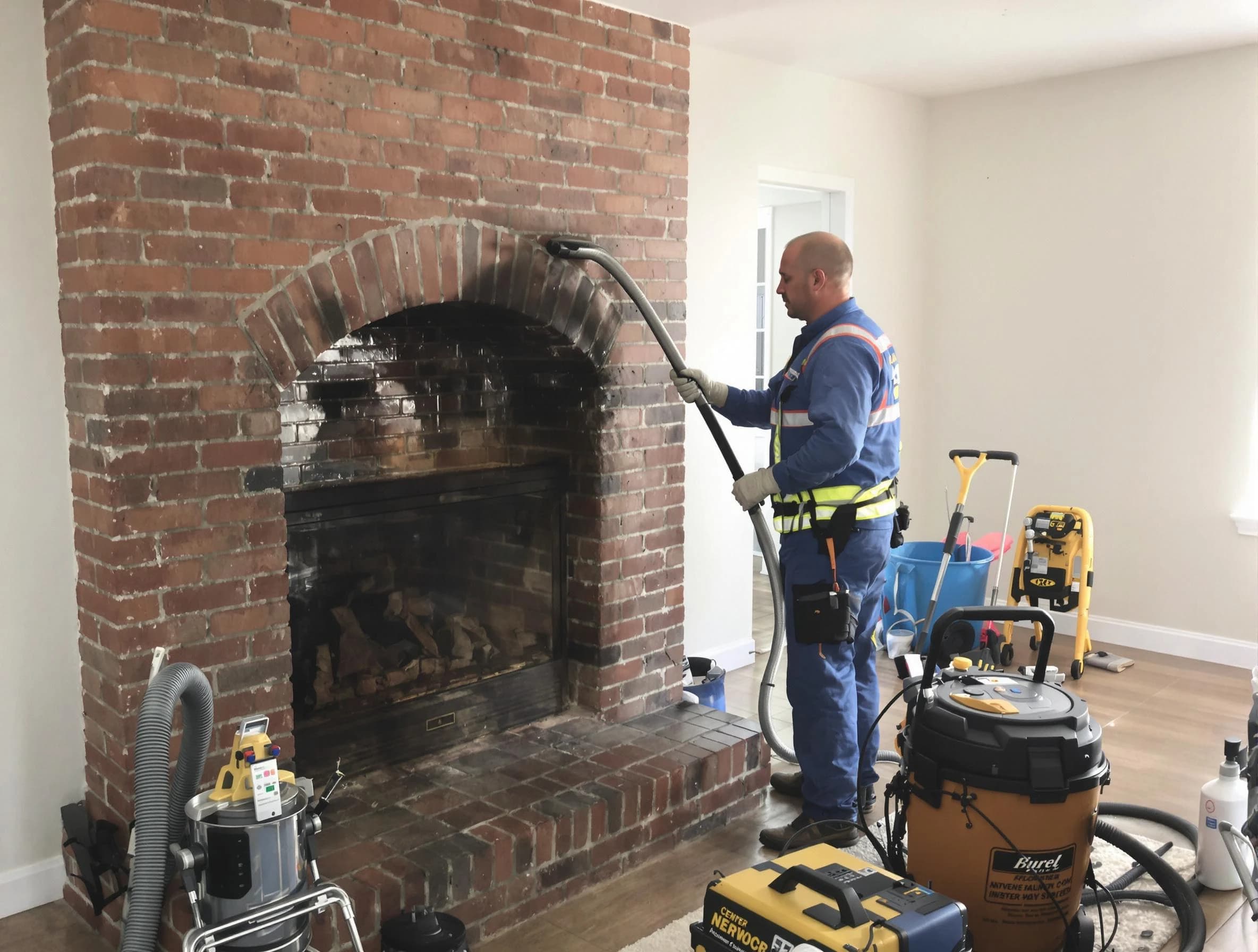 Talladega Chimney Sweep expert performing detailed chimney sweep in Talladega, AL