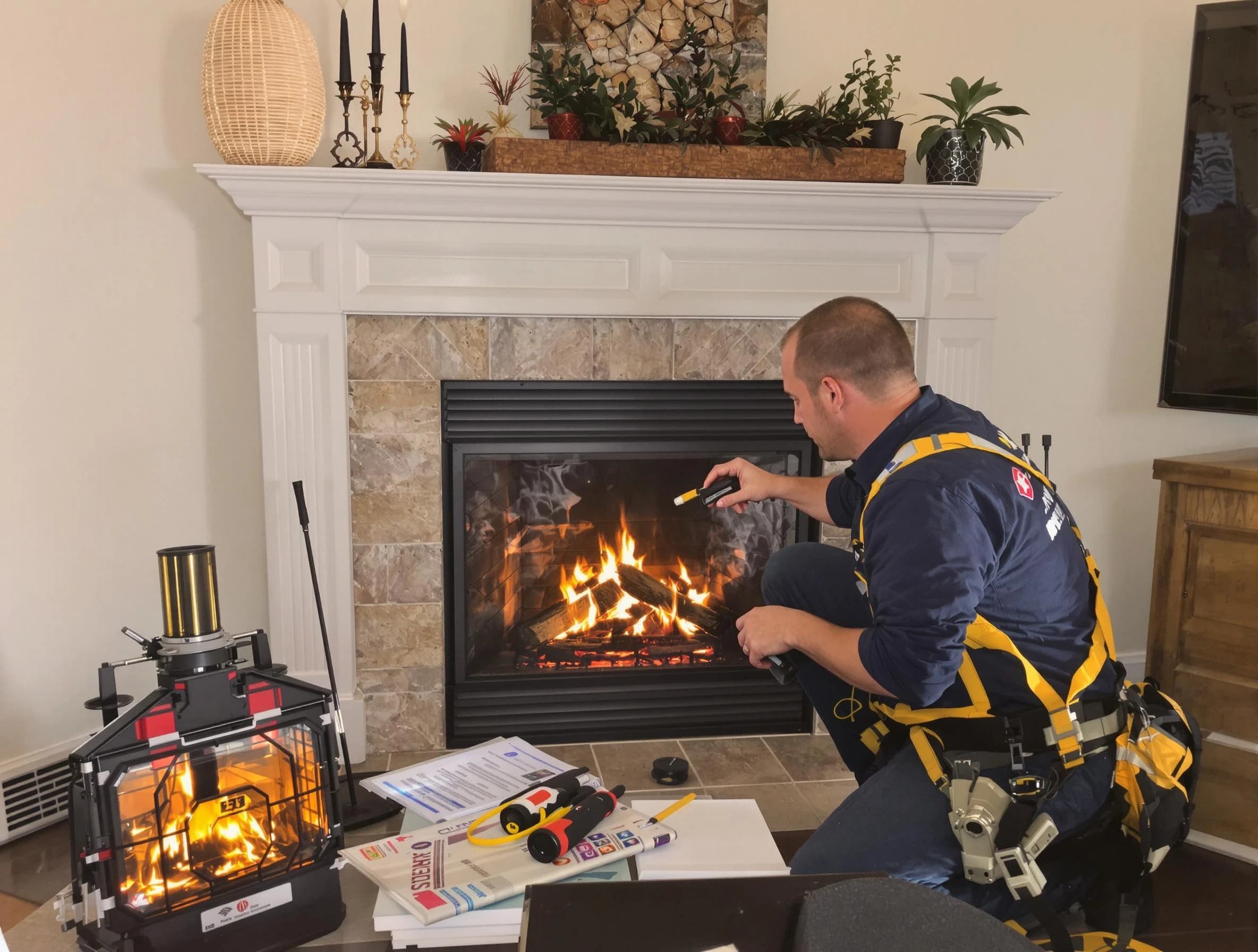 Safety-focused fireplace inspection by Talladega Chimney Sweep in Talladega, AL
