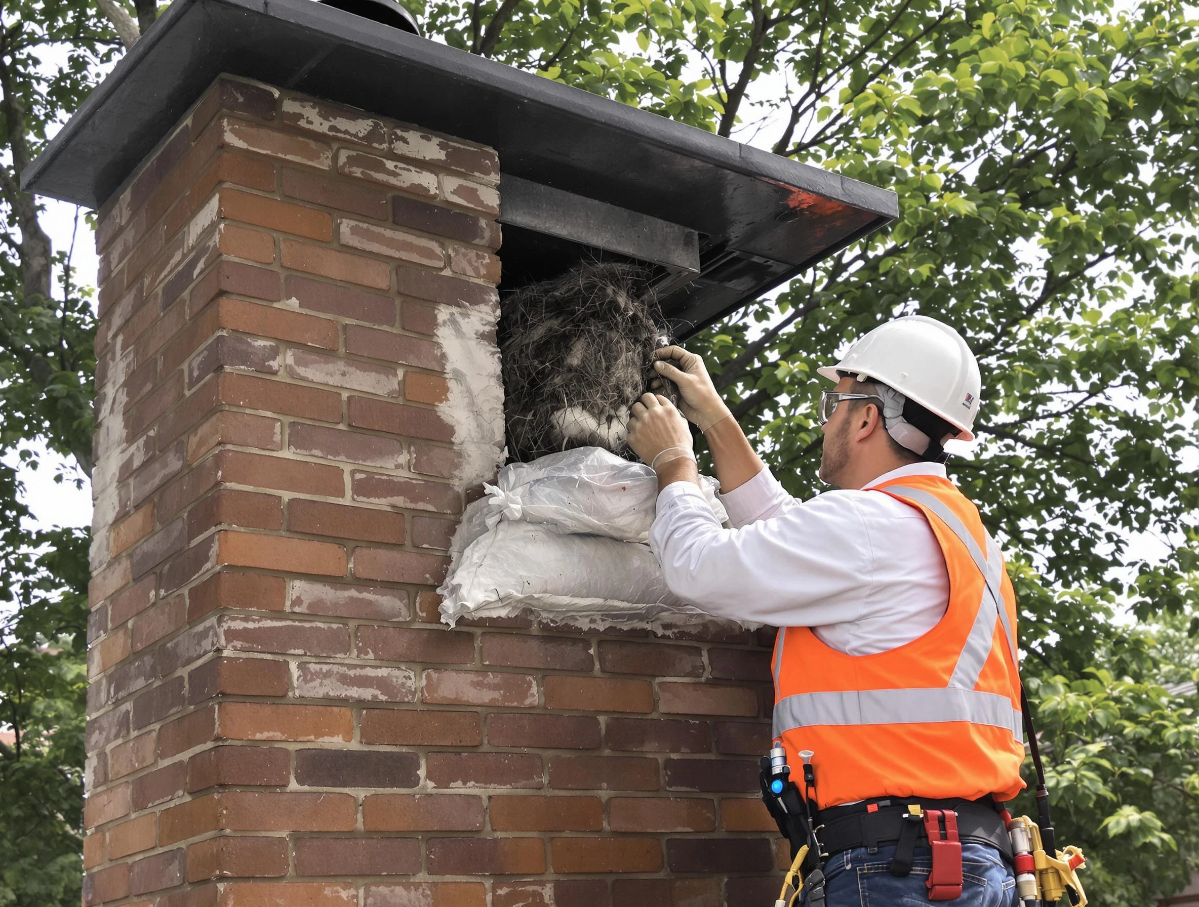 Humane removal of debris and animals by Talladega Chimney Sweep in Talladega, AL
