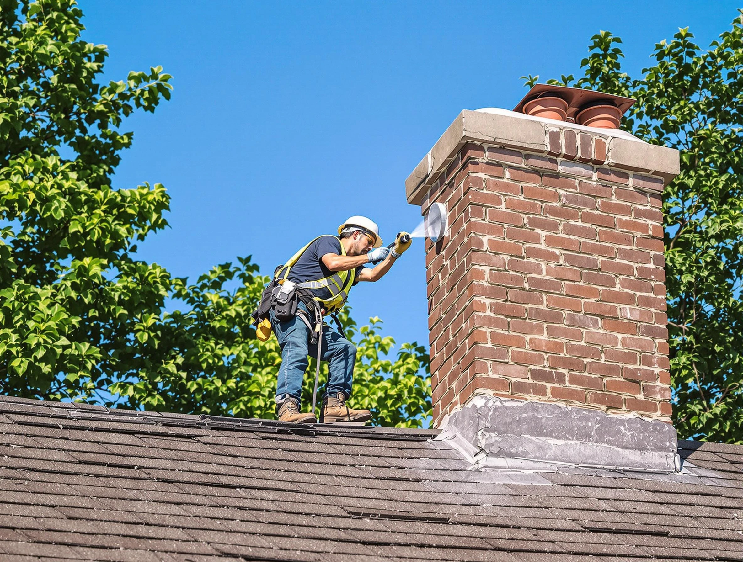 Talladega Chimney Sweep performing an inspection with advanced tools in Talladega, AL